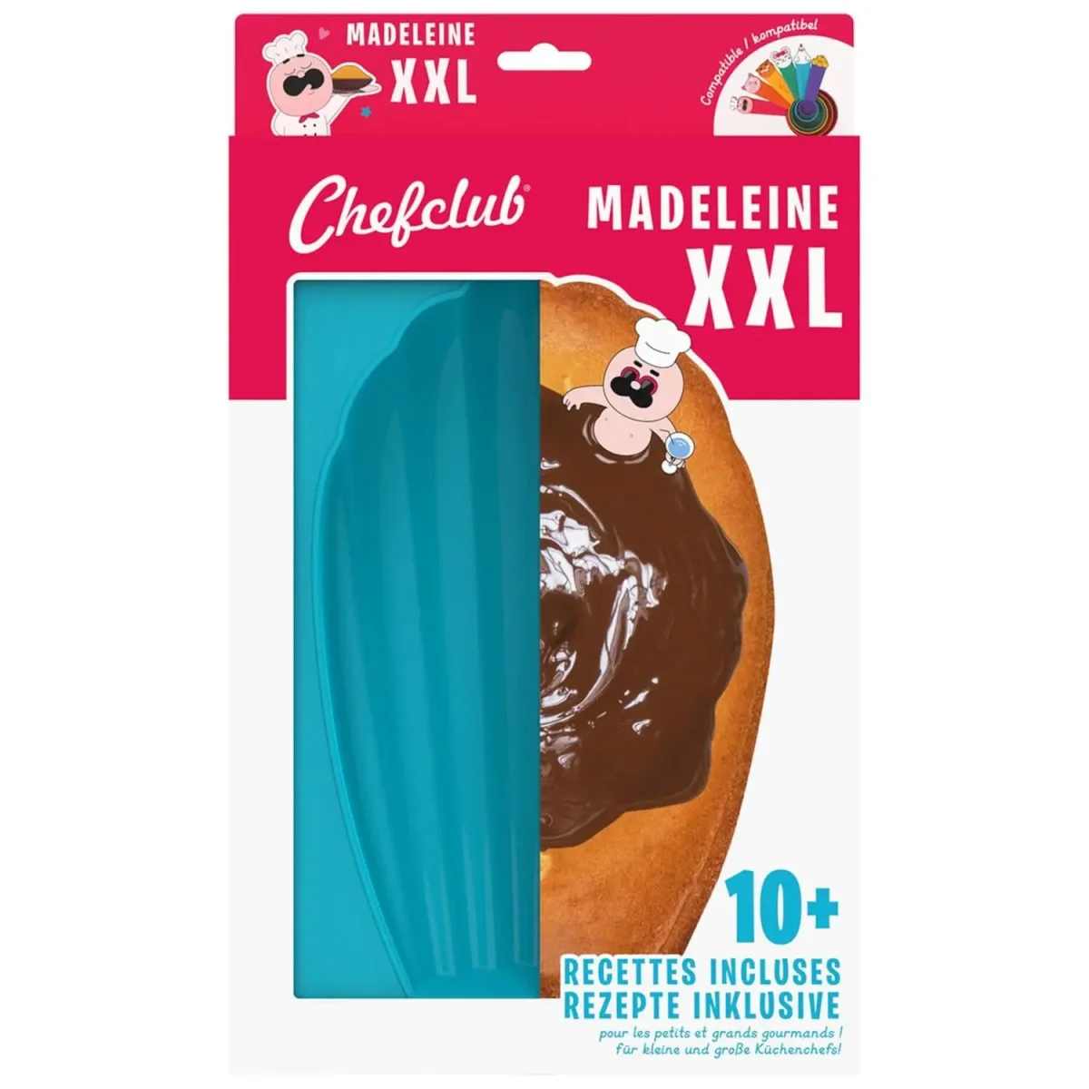 Madeleines-Backform aus Silikon - XXL (Blau) – Bild 8